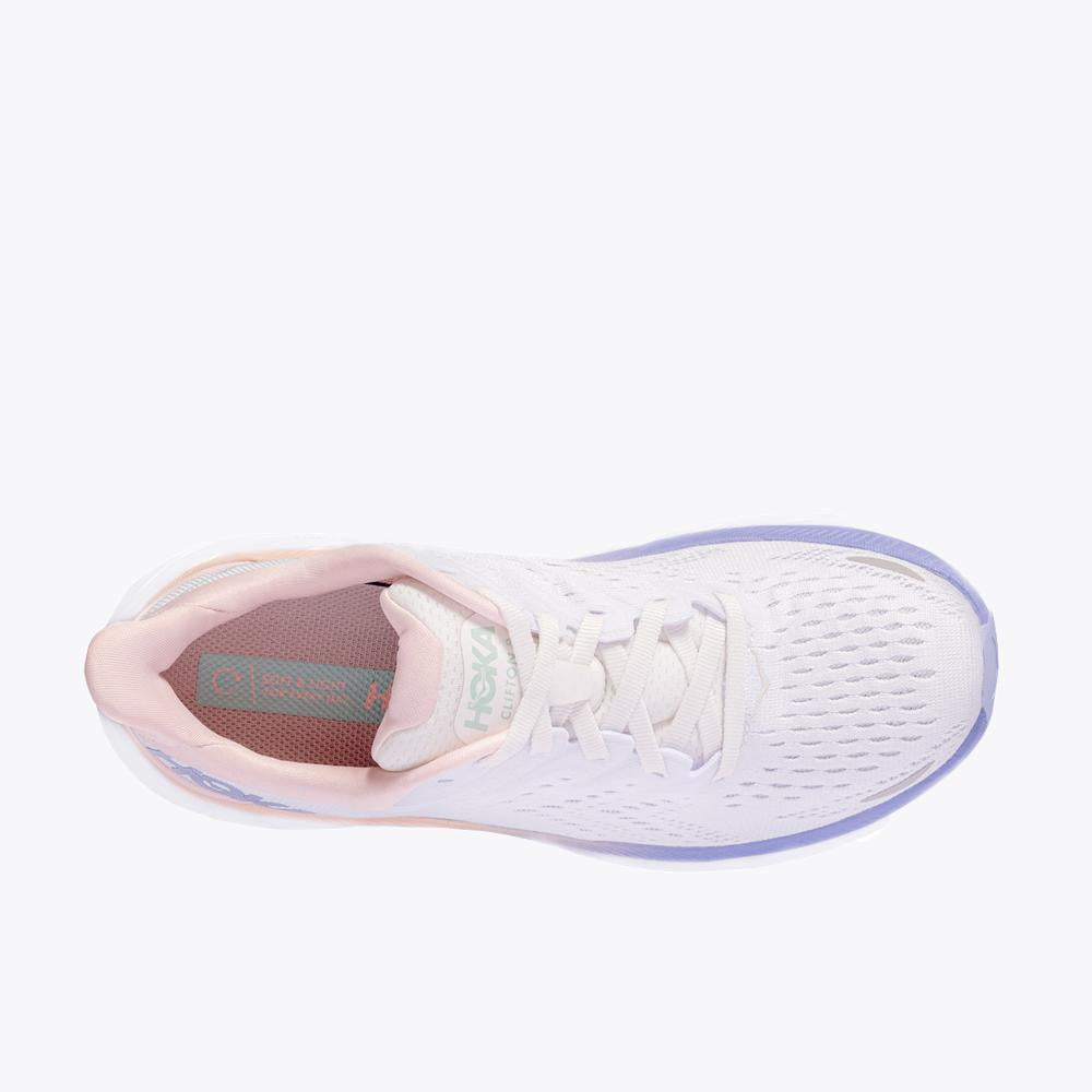 Women's Clifton 8 - Champagne White / Manganese Crystal Pink
