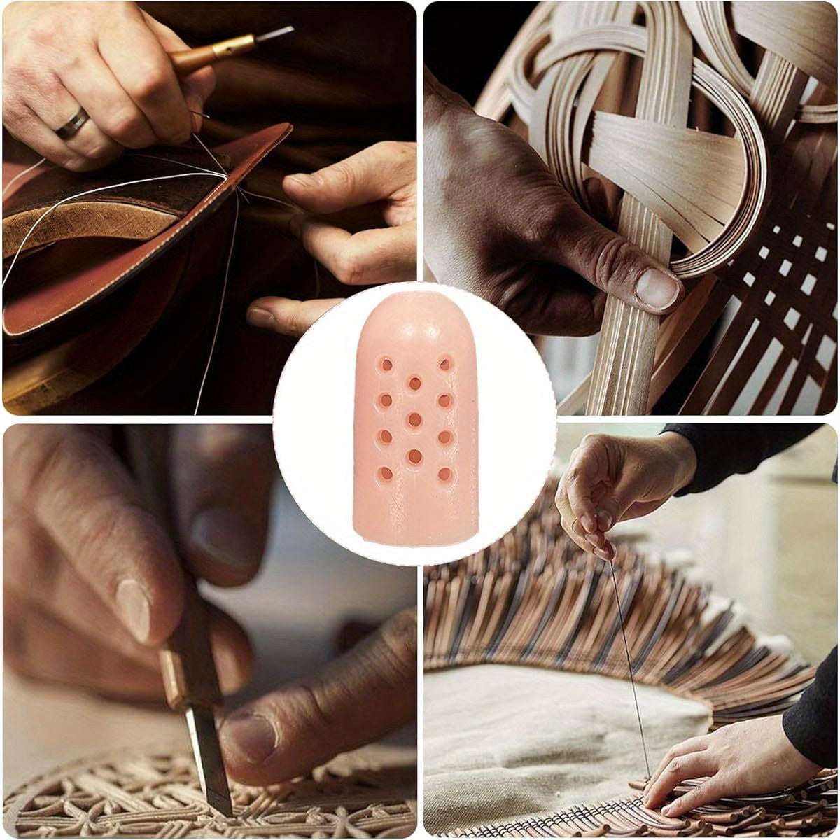 20 Pack Zxfuture Gel Finger Cots with Air Holes - Breathable Rubber Finger & Toe Sleeves for Wound Healing, Blister Prevention, Eczema Relief - Ergonomic Design with Ventilation Holes (Nude)