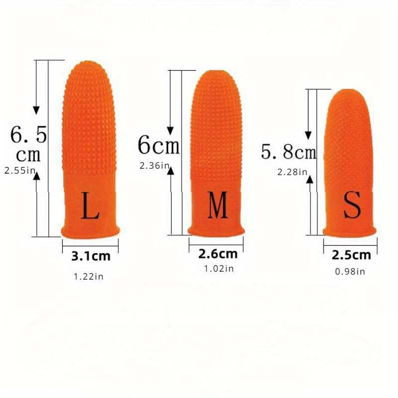 40pcs, Reusable Anti-static Finger Cover - Wear-resistant Non-slip Rubber Fingertip Protection Gloves