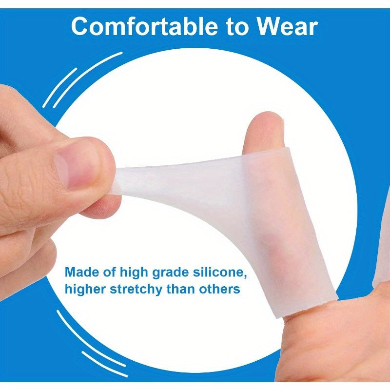 40pcs Silicone Finger Covers, Wear-Resistant Anti-Slip Finger Protection for Work and Writing, Odorless, Tips