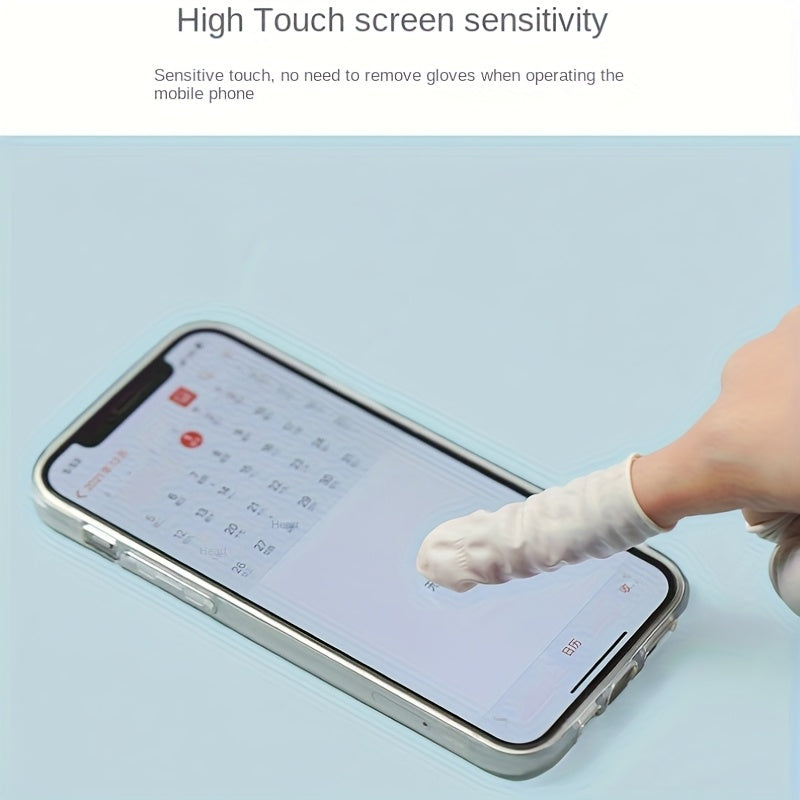 300pcs Disposable Finger Cover Latex Finger Cover Thickened High Elastic Rubber Finger Cover Finger Protection Finger Hygiene Finger Isolation Finger Care Home Bag Finger Cover Gloves