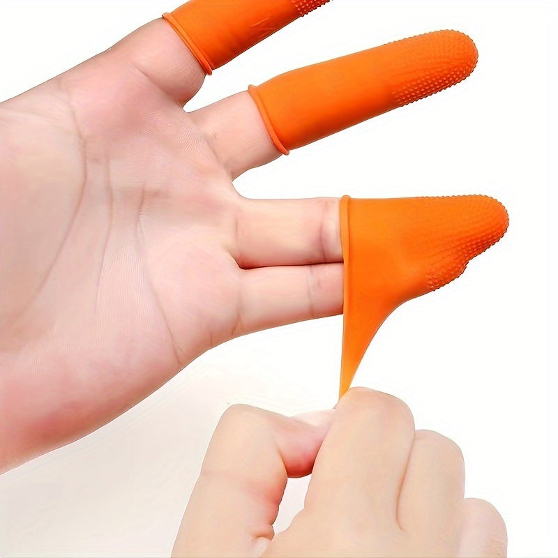 40pcs, Reusable Anti-static Finger Cover - Wear-resistant Non-slip Rubber Fingertip Protection Gloves